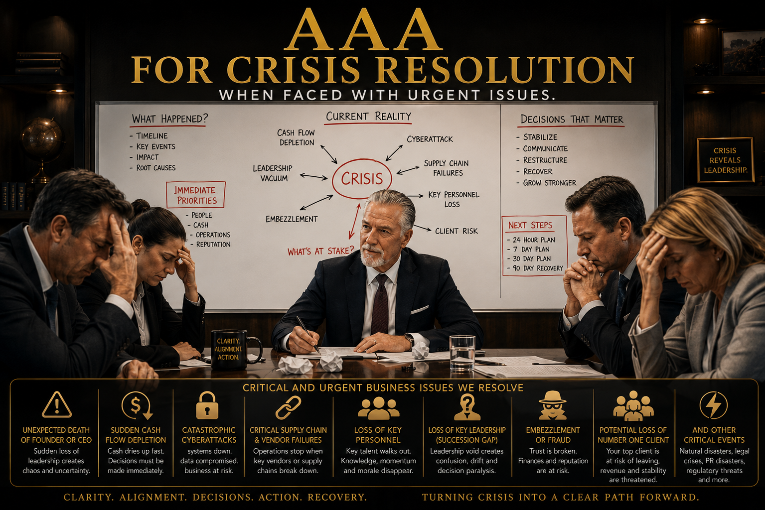 AAA For Crisis Resolution — When Faced With Urgent Issues