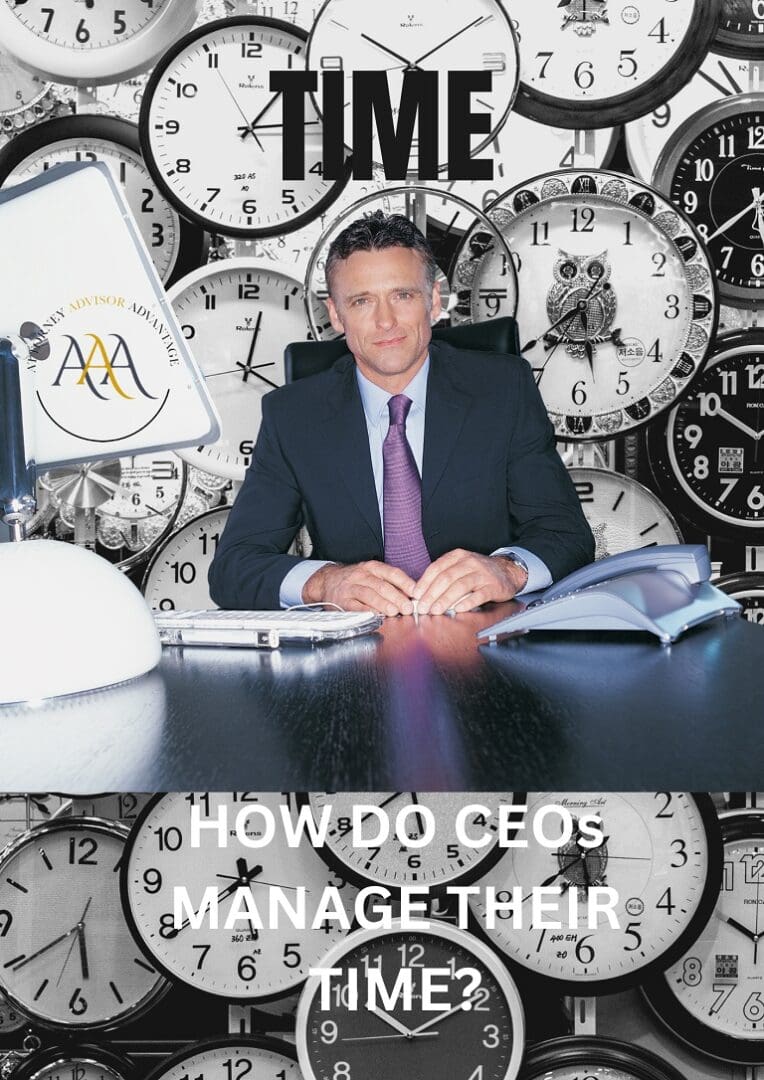 A poster of how do ceos manage their time